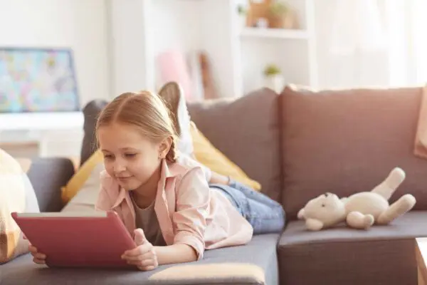 Child Playing on ipad