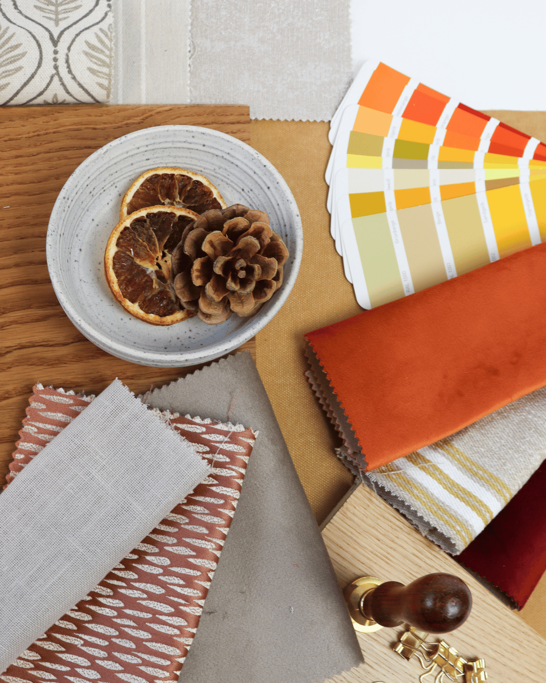 Fabric Box Orange Moodboard