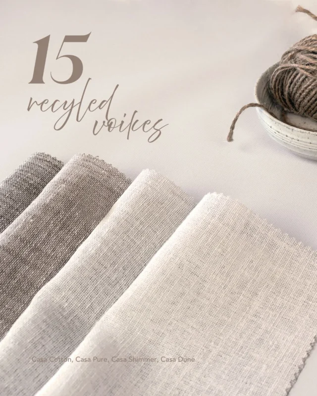 Sustainability is woven into what we do. ♻️ By using recycled yarns and embracing innovative textile construction, we’re taking a thoughtful, responsible approach to design.

Our Voiles Curtain Collection reflects this commitment, featuring 15 recycled fabrics across our elegant Bliss and Casa ranges, proving that style and sustainability can go hand in hand.

Shop the collection now (link to website in bio)

#TheFabricBox #WorldEnvironmentDay #BeatPlasticPollution #SustainableStyle #RecycledFabrics #VoileCurtains